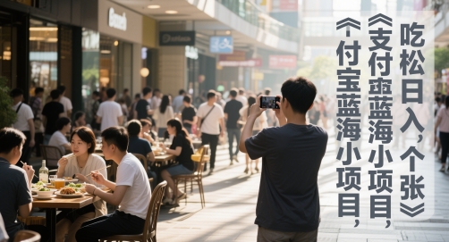 支付宝蓝海小项目，吃饭逛街拍个照，轻松日入1张-生财赚 -赚钱新动力