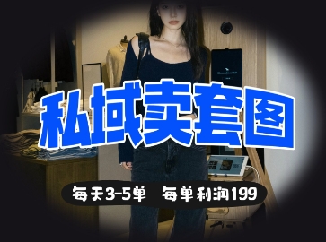 私域卖套图每天3-5单，每单利润99-生财赚 -赚钱新动力