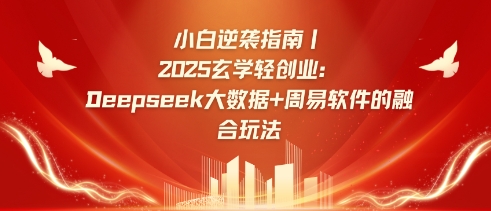 小白逆袭指南，2025玄学轻创业：Deepseek大数据+周易算法的融合玩法-生财赚 -赚钱新动力