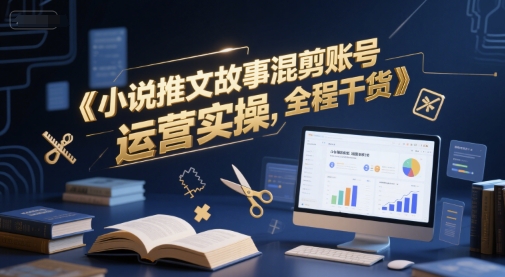 小说推文故事混剪账号运营实操，全程干货-生财赚 -赚钱新动力