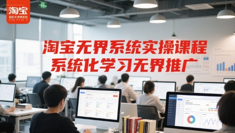 淘宝无界系统实操课程，系统化学习无界推广-生财赚 -赚钱新动力