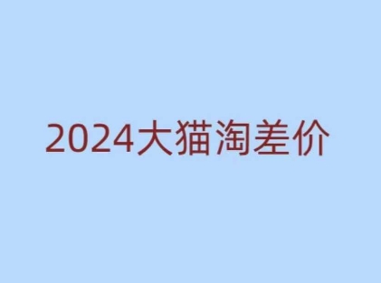 2024版大猫淘差价课程，新手也能学的无货源电商课程-生财赚 -赚钱新动力