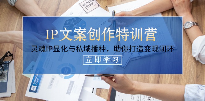 （14330期）IP文案创作特训营，灵魂IP显化与私域播种，助你打造变现闭环（14节课）-生财赚 -赚钱新动力