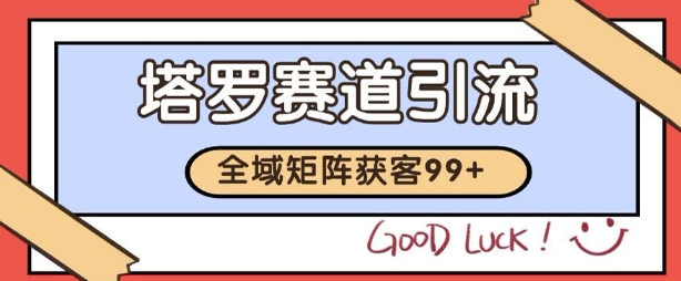 小红书某音塔罗赛道引流获客 自热矩阵日引200+【揭秘】-生财赚 -赚钱新动力