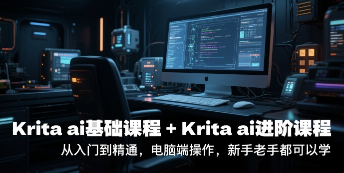 krita ai基础课程+Krita ai进阶课程，从入门到精通，电脑端操作，新手老手都可以学-生财赚 -赚钱新动力