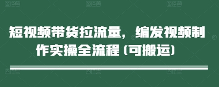 短视频带货拉流量，编发视频制作实操全流程(可搬运)-生财赚 -赚钱新动力