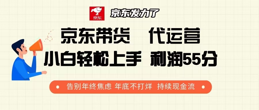 （13833期）京东带货 代运营 利润55分 告别年终焦虑 年底不打烊 持续现金流-生财赚 -赚钱新动力