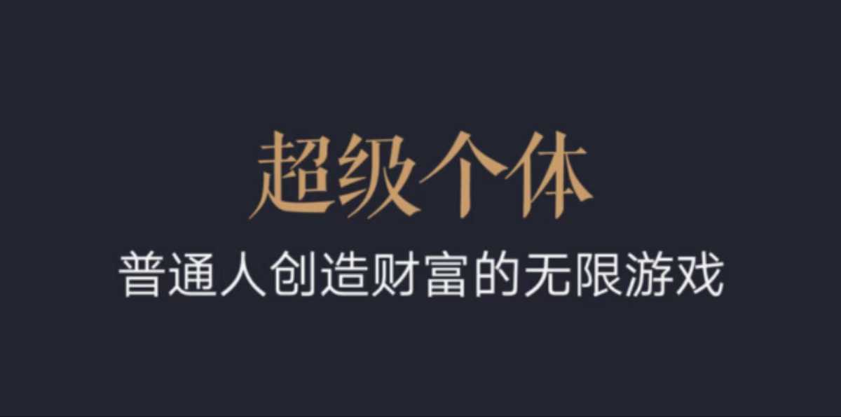 超级个体：2024-2025翻盘指南，普通人创造财富的无限游戏-生财赚 -赚钱新动力