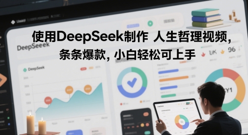 使用DeepSeek制作人生哲理视频，条条爆款，小白轻松可上手-生财赚 -赚钱新动力