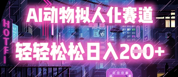 AI动物拟人化赛道，轻轻松松日入2张-生财赚 -赚钱新动力