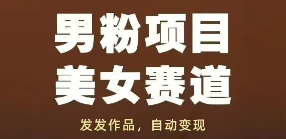 男粉项目美女赛道，发发作品，轻松获流自动变现-生财赚 -赚钱新动力