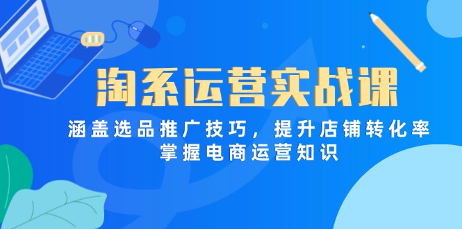 （14427期）淘系运营实战课，涵盖选品推广技巧，提升店铺转化率，掌握电商运营知识-生财赚 -赚钱新动力