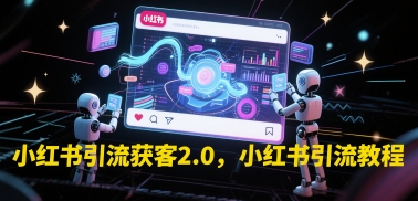小红书引流获客2.0，小红书引流教程-生财赚 -赚钱新动力
