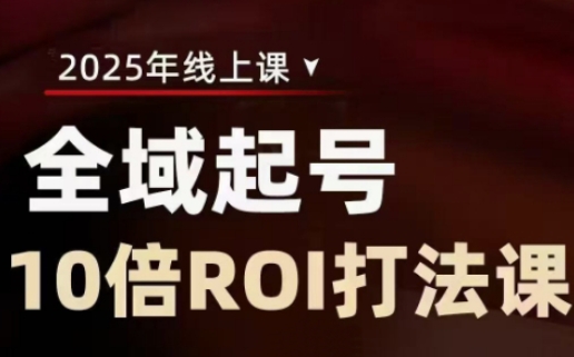 2025全域起号10倍ROI打法课，助你提升直播间的投资回报率-生财赚 -赚钱新动力