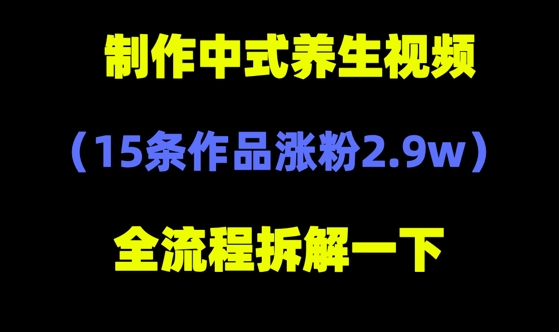 deepseek+中式养生，14条视频涨粉2.4W+，全新流量密码-生财赚 -赚钱新动力
