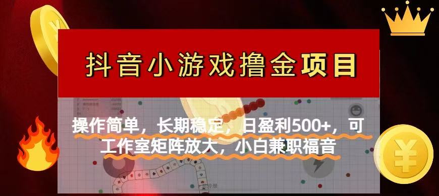 （14290期）【抖音小游戏发行人计划项目】操作简单，长期稳定，日盈利500+，可工作…-生财赚 -赚钱新动力
