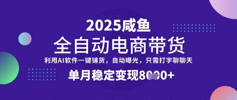 全网首发【闲鱼全自动电商带货】三年磨一剑，一朝露锋芒，单月稳定变现8k+【揭秘】-生财赚 -赚钱新动力