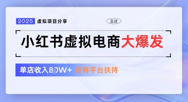 小红书虚拟电商项目，平台大力免费流量扶持，低门槛1拖3玩法-生财赚 -赚钱新动力