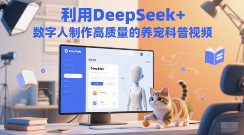 利用DeepSeek+数字人制作高质量的养宠科普视频-生财赚 -赚钱新动力