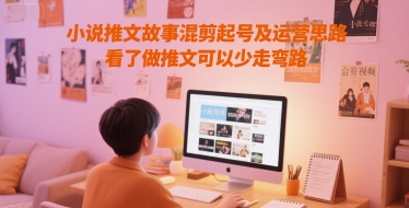 小说推文故事混剪起号及运营思路，看了做推文可以少走弯路-生财赚 -赚钱新动力