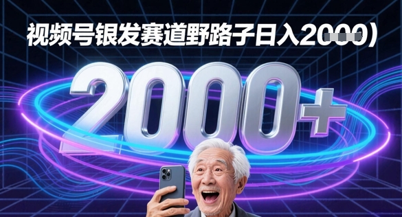 蝴蝶号银发赛道流量密码野路子日入多张-生财赚 -赚钱新动力