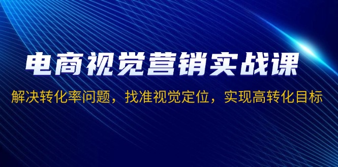 （13786期）电商视觉营销实战课，解决转化率问题，找准视觉定位，实现高转化目标-生财赚 -赚钱新动力