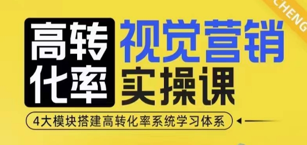 高转化率·视觉营销实操课，4大模块搭建高转化率系统学习体系-生财赚 -赚钱新动力