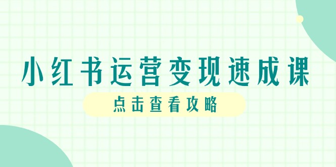 （14951期）小红书运营变现速成课，账号搭建到暴力起号，个人IP全流程指南-生财赚 -赚钱新动力