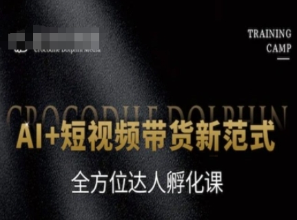 AI+短视频带货新范式，全方位达人孵化课-生财赚 -赚钱新动力