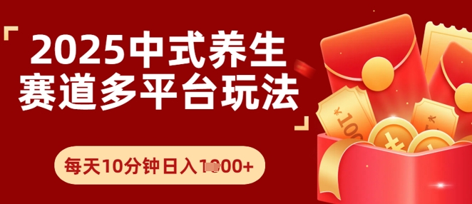 Deepseek+中式养生赛道，全网都在爆的项目，涨粉非常快-生财赚 -赚钱新动力