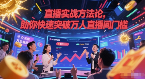 直播实战方法论，助你快速突破万人直播间门槛-生财赚 -赚钱新动力
