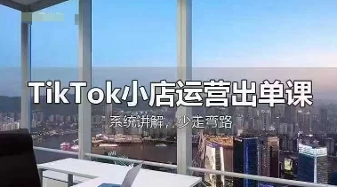 TikTok小店运营出单课，从开店选品、运营出单、发货回款，进行全流程讲解-生财赚 -赚钱新动力