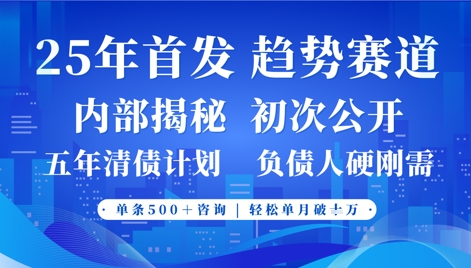 2025年首次公开，真正的事业型赛道，客咨不断，单月轻松破W-生财赚 -赚钱新动力