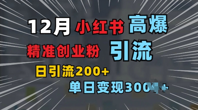 小红书一张图片“引爆”创业粉，单日+200+精准创业粉 可筛选付费意识创业粉【揭秘】-生财赚 -赚钱新动力