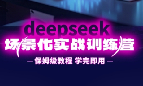 DeepSeek场景化实战训练营，保姆级教程，学完即用，手把手教你用DeepSeek提升效率-生财赚 -赚钱新动力